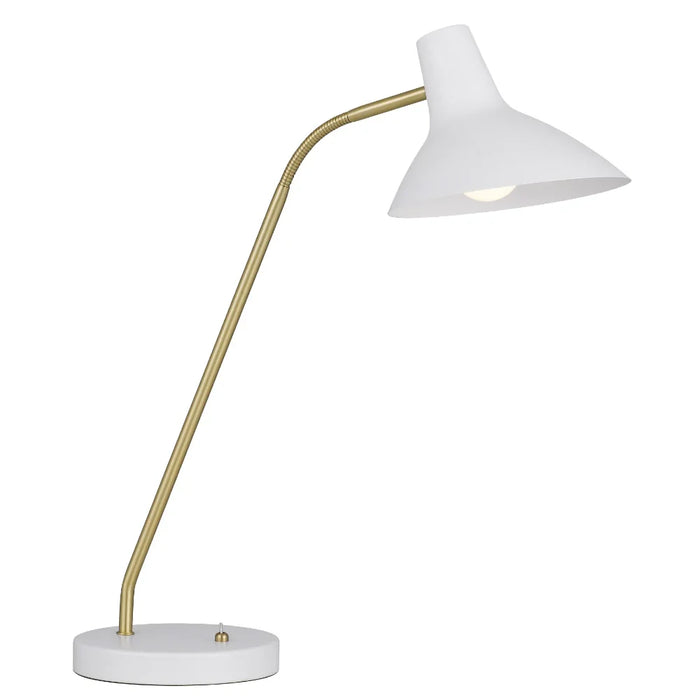 Buy Desk Lamps Australia Farbon 1 Table Lamp White Metal - FARBON TL-WH