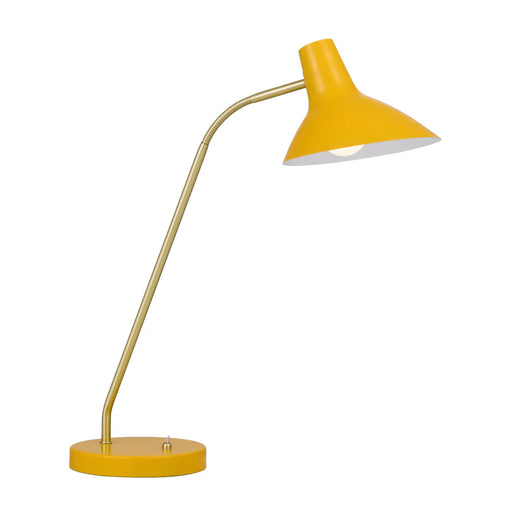 Buy Desk Lamps Australia Farbon 1 Table Lamp Yellow Metal - FARBON TL-YEL