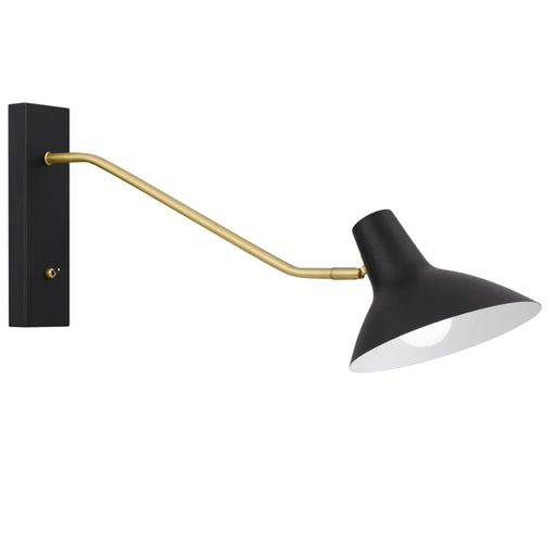Buy Bedside Reading Lights Australia Farbon Long Wall Lights Black Metal - FARBON WBL-BK