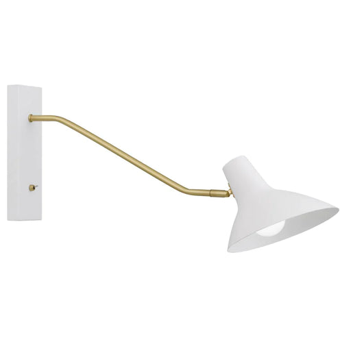 Buy Bedside Reading Lights Australia Farbon Long Wall Lights White Metal - FARBON WBL-WH