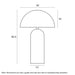 Buy Table Lamps Australia FERUM Table Lamp H465mm Black - FERUM TL46-BK