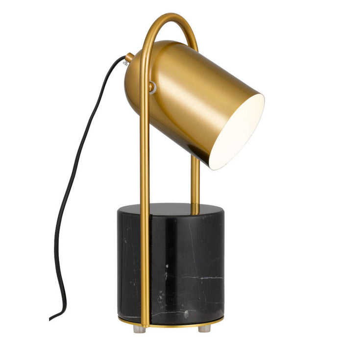 Buy Table Lamps Australia Fidel 1 Light Table Lamp Black & Antique Gold - FIDEL TL-BKAG