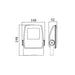 Buy Floodlights Australia LED Flood Light Black 15W 5000K IP65 - FLOOD15