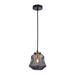 Buy Pendant Lights Australia Interior Dimpled Smoked Angled Bell Glass Shape 1 Light Pendant - FOSSETTE1