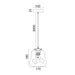 Buy Pendant Lights Australia Interior Dimpled Smoked Angled Bell Glass Shape 1 Light Pendant - FOSSETTE1
