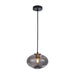 Buy Pendant Lights Australia Interior Dimpled Smoked Oval Glass Shape 1 Light Pendant - FOSSETTE2