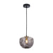 Buy Pendant Lights Australia Interior Dimpled Smoked Flat Top Dome Glass Shape 1 Light Pendant - FOSSETTE3