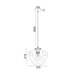 Buy Pendant Lights Australia Interior Dimpled Smoked Flat Top Dome Glass Shape 1 Light Pendant - FOSSETTE3