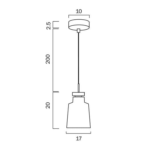 Buy Pendant Lights Australia Fredi 1 Light Pendant 170mm Nickel & Grey - FREDI PE17-GY