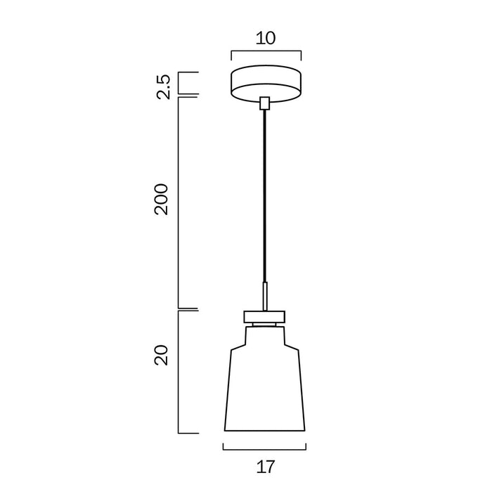 Buy Pendant Lights Australia Fredi 1 Light Pendant 170mm Nickel & Grey - FREDI PE17-GY