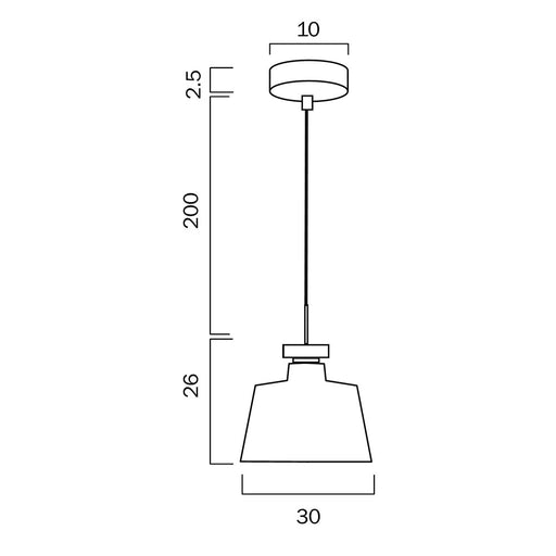 Buy Pendant Lights Australia Fredi 1 Light Pendant 300mm Nickel & Grey - FREDI PE30-GY