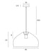 Buy Pendant Lights Australia Frya Pendant Light W400mm Matt Black Iron / Rattan - FRYA PE40-BK