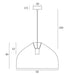 Buy Pendant Lights Australia Frya Pendant Light W500mm Matt Black Iron / Rattan - FRYA PE50-BK