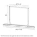 Buy LED Pendants Australia FULCRUM Rectangle LED Pendant Grey 3000K - FULCRUM PER-GY