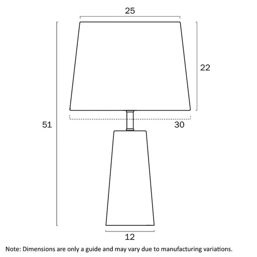 Buy Table Lamps Australia FUSELL Table Lamp White Gold - FUSELL TL-WHGD