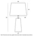 Buy Table Lamps Australia FUSELL Table Lamp White Gold - FUSELL TL-WHGD