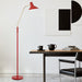 Buy Floor Lamps Australia Farbon 1 Light Floor Lamp Red/ Brass Matt Metal - FARBON FL-RD
