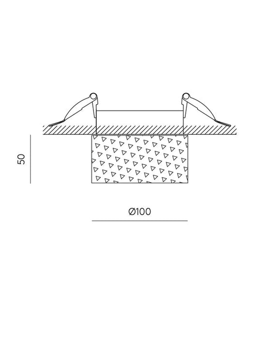 Focus Recessed LED Downlight 5W 3000K Anthracite - ARO.T1279/ANT