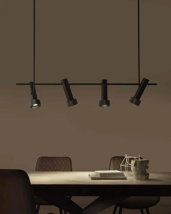 Focus Linear LED Pendant Light 5W 3000K Aged Gold - ARO.C1279/4/NEG-ORO