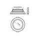 Buy Recessed LED Downlights Australia Galtri Recessed LED Downlight 10W Frosted PC / Plastic 3CCT - GALTRI01A