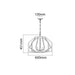 Buy Pendant Lights Australia Gamba 5 Light Oiled Bronze Wide Cage Pendant - GAMBA1