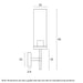 Buy Wall Sconce Australia Garot 1 Light Wall Light Black & Opal Matt - GAROT WB-BKOP