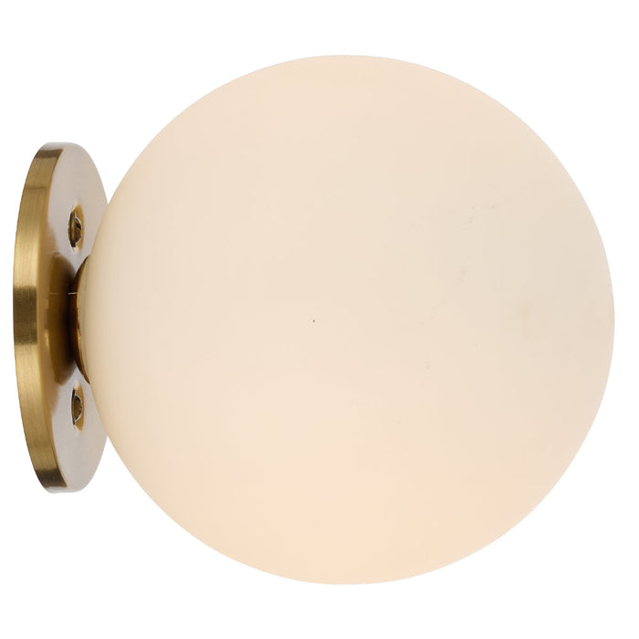 Gaston Wall Bracket Antique Gold & Opal Matt - GASTON WB-AGOM