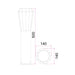 Buy Bollard Lights Australia GEB Exterior LED Bollar Dark Grey 13W 3000K IP54 500mm - GEB2