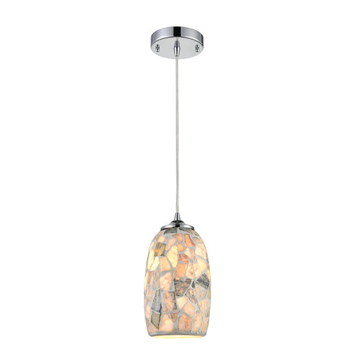 Buy Pendant Lights Australia GLAZE Ellipse Hand Blown Glass 1 Light Pendant Light Stone Mosaic - GLAZE11