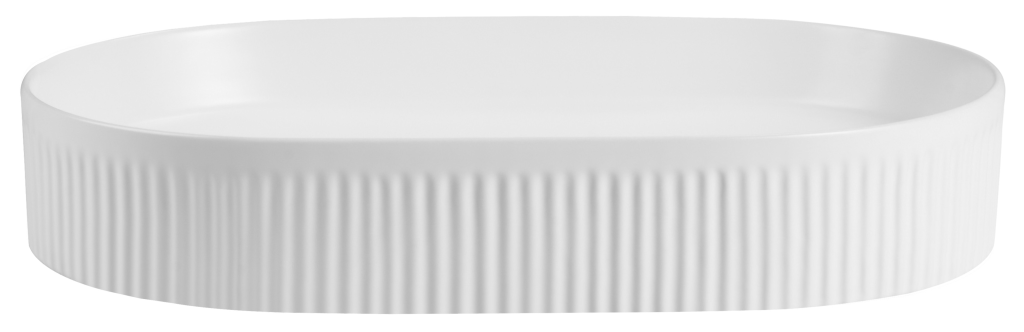 Corrine Above Counter Basin Matte White - BAS-FL583610-MW