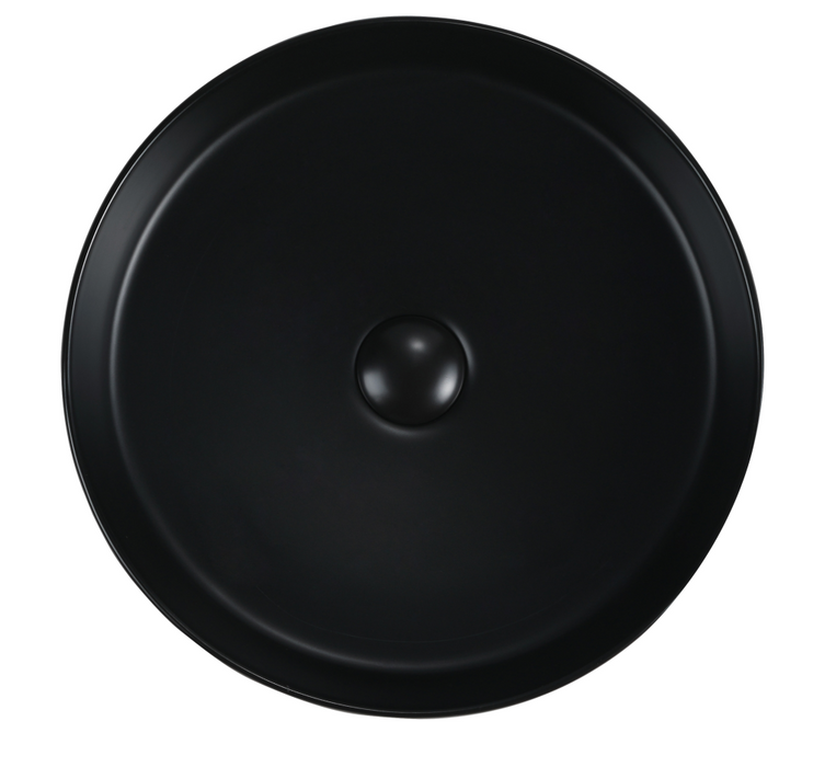 Aimee Above Counter Basin Black - BAS-FL41-10-BLK