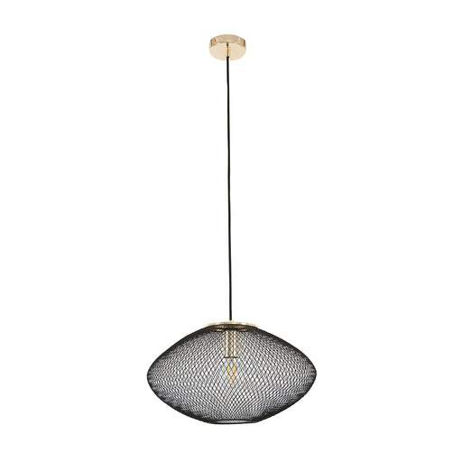 Buy Pendant Lights Australia Interior Oval Stainless Steel 1 Light Pendant Small Black - GOLPE1