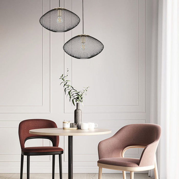 Buy Pendant Lights Australia Interior Oval Stainless Steel 1 Light Pendant Large Black - GOLPE3