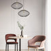 Buy Pendant Lights Australia Interior Oval Stainless Steel 1 Light Pendant Large Black - GOLPE3