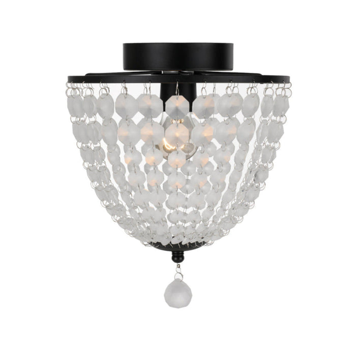 Buy DIY Batten Fix Lights Australia Grace Batten Fix 230mm BLack & Frost - GRACE BF.23-BK