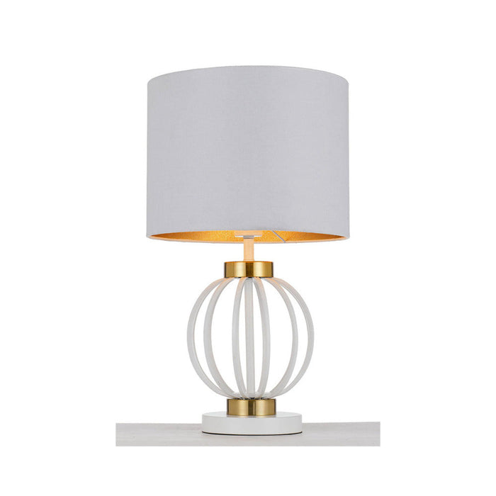 Buy Table Lamps Australia Grada 1 Light Table Lamp Antique Gold & White - GRADA TL-WHAG