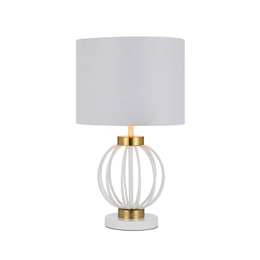 Buy Table Lamps Australia Grada 1 Light Table Lamp Antique Gold & White - GRADA TL-WHAG