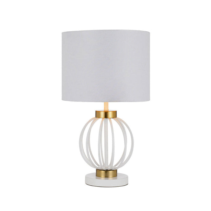 Buy Table Lamps Australia Grada 1 Light Table Lamp Antique Gold & White - GRADA TL-WHAG