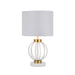 Buy Table Lamps Australia Grada 1 Light Table Lamp Antique Gold & White - GRADA TL-WHAG