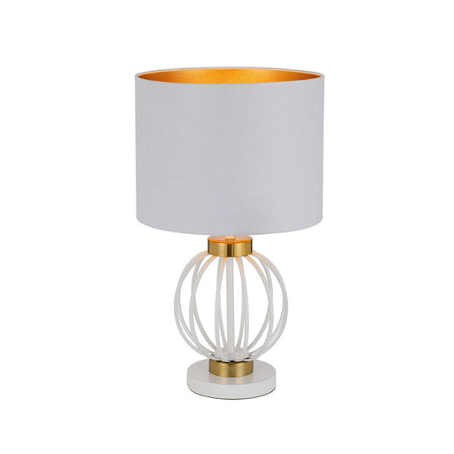 Buy Table Lamps Australia Grada 1 Light Table Lamp Antique Gold & White - GRADA TL-WHAG
