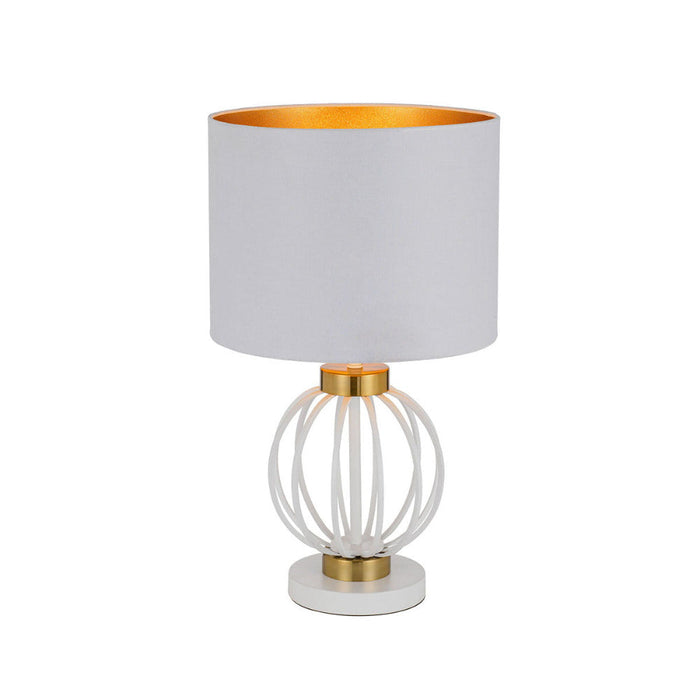 Buy Table Lamps Australia Grada 1 Light Table Lamp Antique Gold & White - GRADA TL-WHAG