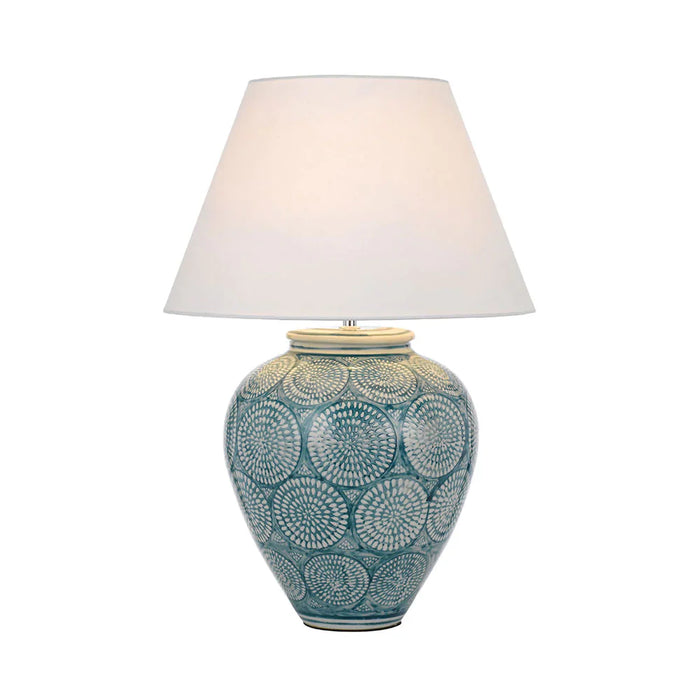 Buy Table Lamps Australia Hannah Table Lamp Ceramic/Blue - HANNAH TL-BLWH