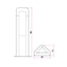 Buy Bollard Lights Australia HATHOR Exterior LED Bollard Dark Grey 13W 3000K IP54 500mm - HATHOR2
