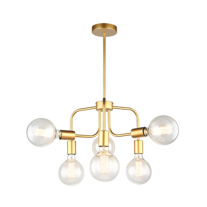 Buy Pendant Lights Australia HEXA Modern Abstract 6 Light Pendant Gold - HEXA2