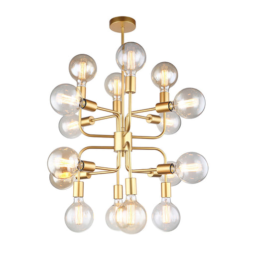 Buy Pendant Lights Australia HEXADE Modern Abstract 16 Light Pendant Gold - HEXADE2