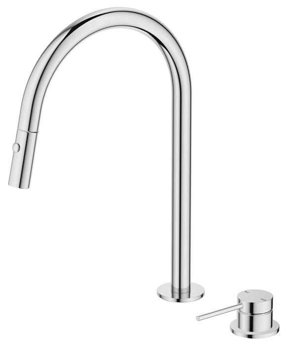 Mica Pull-Out Hob Mixer Set Chrome - HSK-5-PO-CP