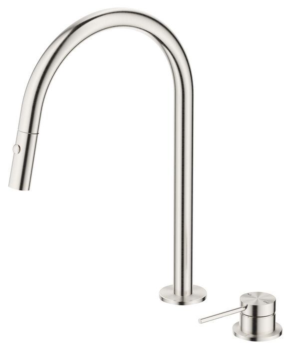 Mica Pull-Out Hob Mixer Set Brushed Nickel - HSK-5-PO-BN