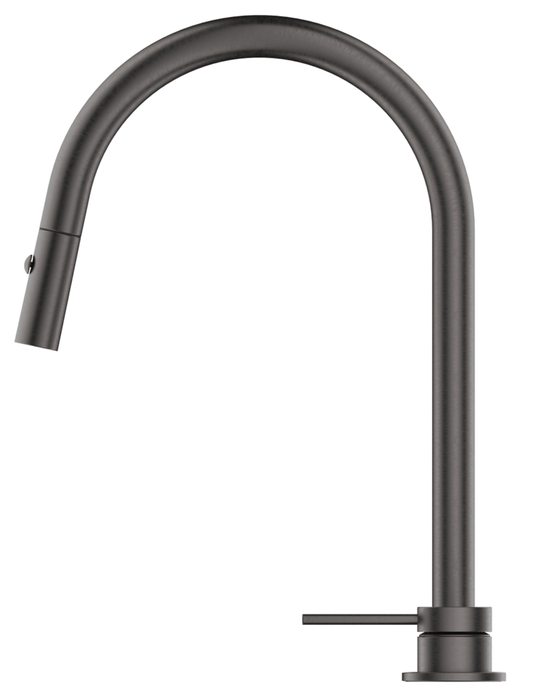 Mica Pull-Out Hob Mixer Set Gunmetal - HSK-5-PO-GM