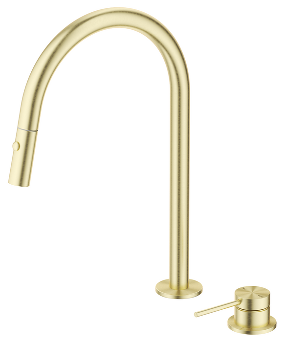 Mica Pull-Out Hob Mixer Set French Gold - HSK-5-PO-FG