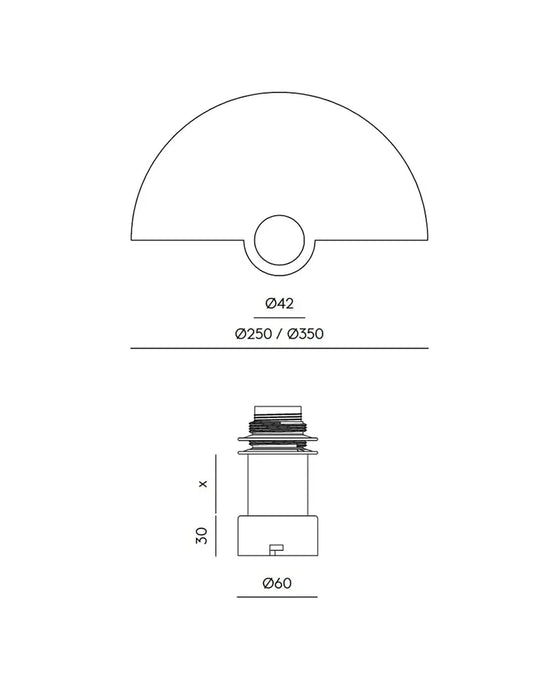 Haban 80mm Small Wall Light White - ARO.A1053/5/BCO+1088/25/BCO